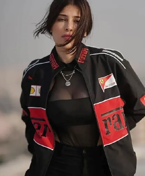Zyrox Black F1 Racing Streetwear Jacket