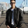 Darren Espanto Black Leather Jacket