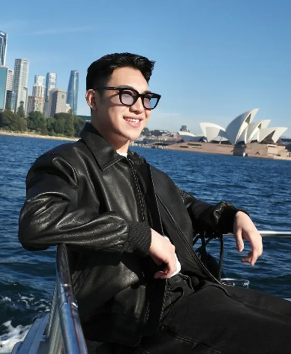 Darren Espanto Sydney Trip 2026 Black Leather Jacket