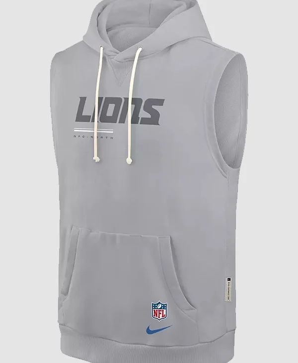 Preseason 2026 Detroit Lions Sleeveless Hoodie