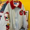 Hello Kitty Fruit Party Denim Bomber Jacket