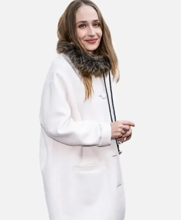 Jemima Kirke White Coat