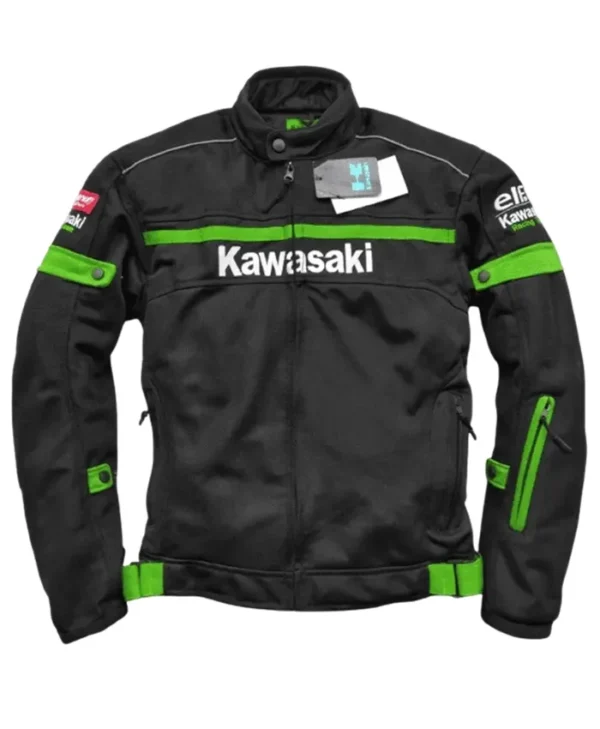 Kawasaki Mesh Black Motorcycle Jacket