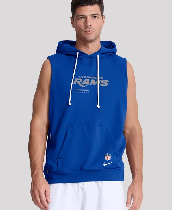 Los Angeles Rams 2026 Sideline Sleeveless Hoodie