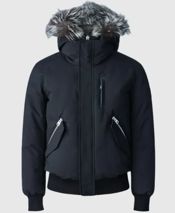 Mackage Dixon Down Bomber Jacket With Hooded Fur