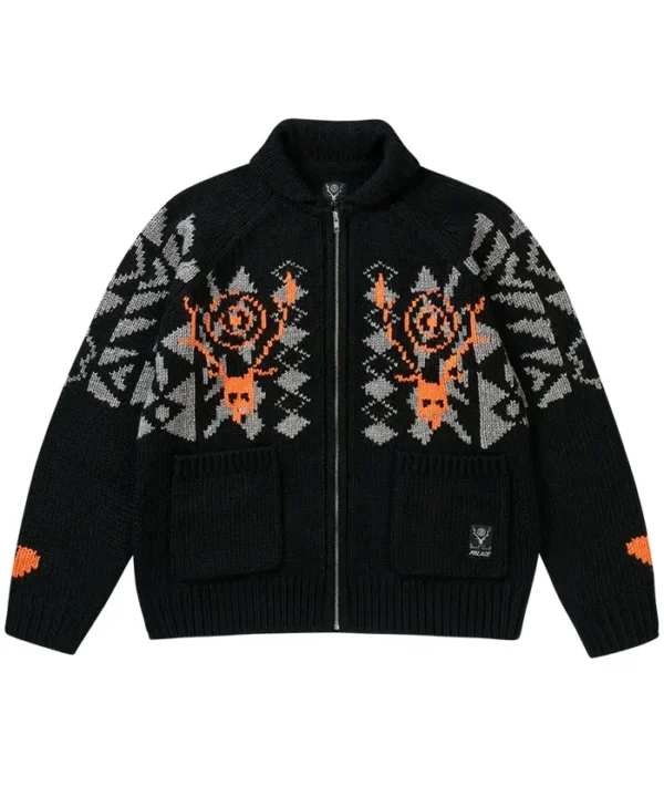 Palace x South2 West8 Cowichan Black Knit Jacket
