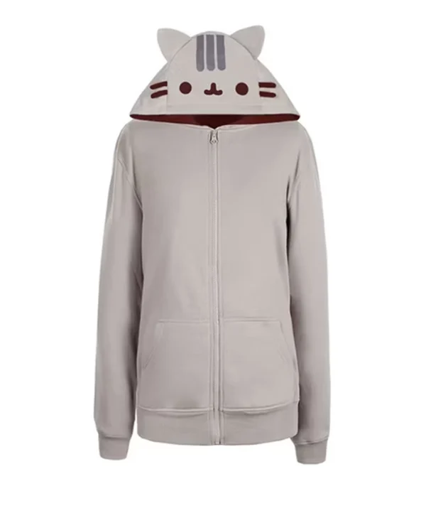 Pusheen Halloween Grey Hoodie Jacket