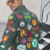 Robert Downey Jr Green Patch Jacket