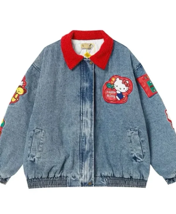 Sanrio Denim Bomber Jacket