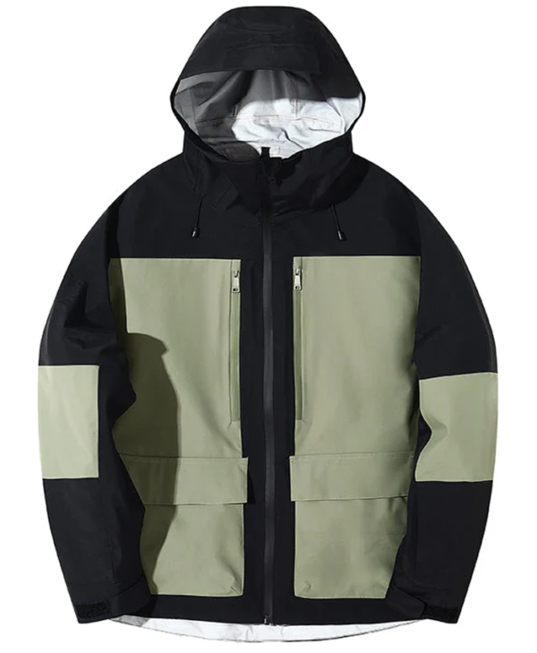 Snowboard-Womens-Color-Block-Mountain-Black-Green-Jacket.webp