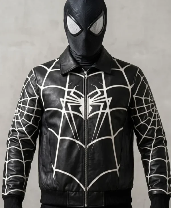 Spider-Man Black Leather Jacket