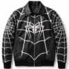 Spider-Man Symbiote Cosplay Black Leather Jacket