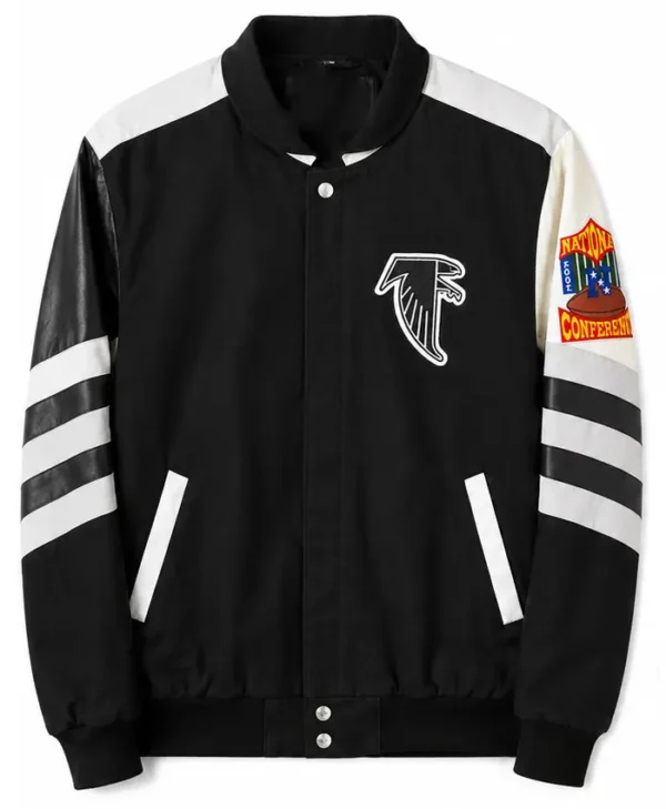 Vintage Atlanta Falcons Leather Bomber Jacket