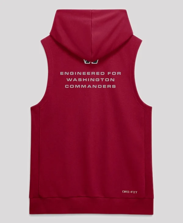 Washington Commanders 2026 Sideline Sleeveless Hoodie