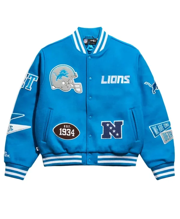 Detroit Lions Pennant Varsity Jacket