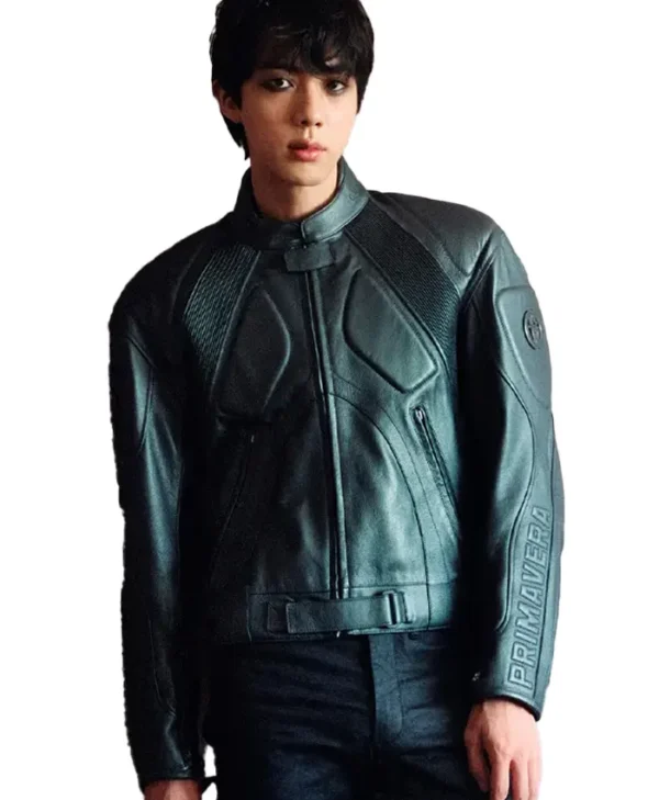 Get-BTS-Jin-Gucci-Primavera-Green-Leather-Jacket.webp