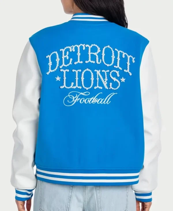 Wild Collective Detroit Lions Varsity Jacket