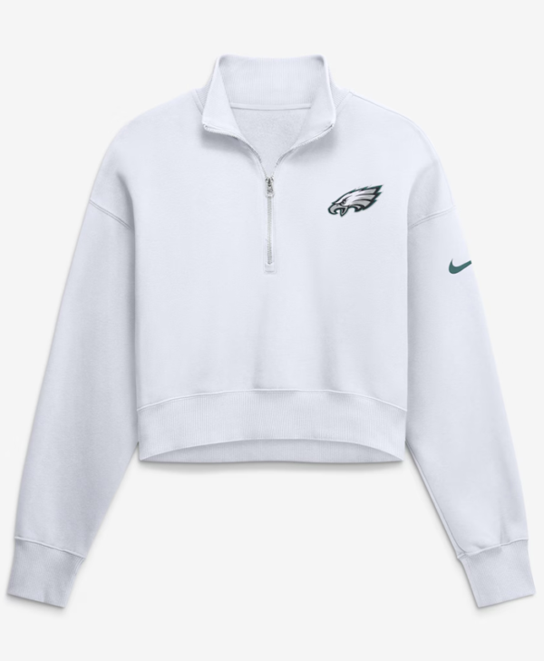 Womens-Nike-Philadelphia-Eagles-White-Fleece-Cropped-Quarter-Zip-Sweatshirt.webp